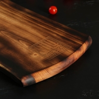 Доска разделочная в обжиге Wild Kitchen &laquo;Настоящий мужик пахнет шашлыком и дымом&raquo;, 49,5&times;25&times;2 см, цельный массив кедра