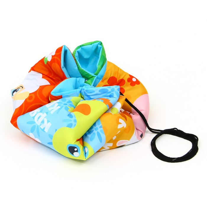 Игровой коврик-сумка для детей &laquo;Зверята&raquo;, диаметр 100 см, виды МИКС, Крошка Я