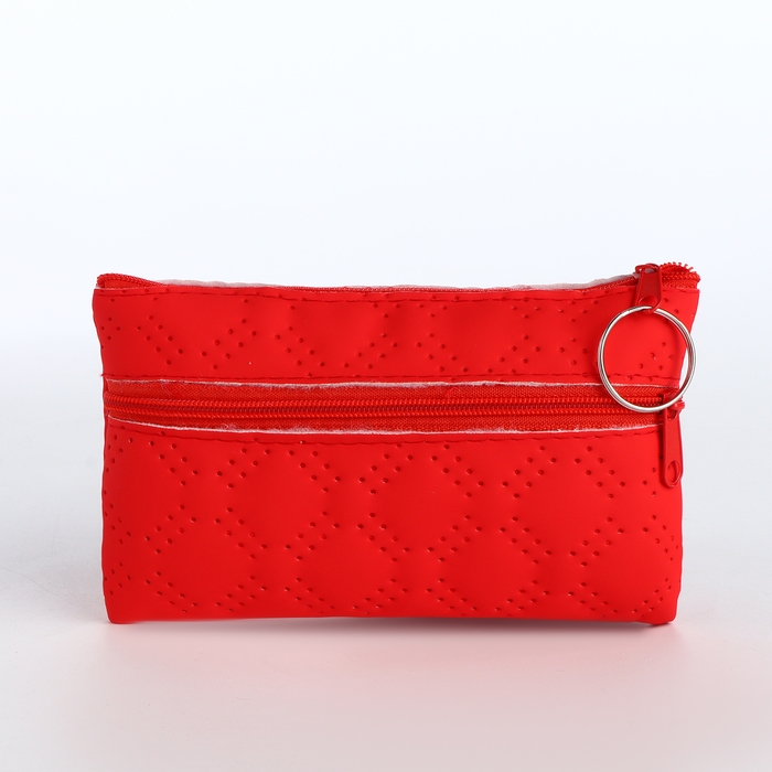 Кошелёк женский на молнии, цвет красный Кошелёк женский на молнии, цвет красный