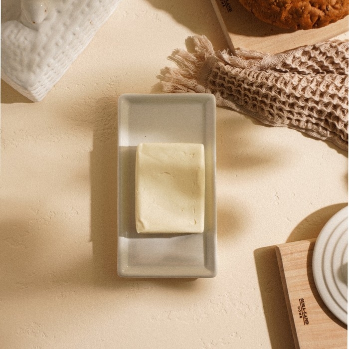 Маслёнка керамическая SL Home &laquo;Лесные кролики&raquo;, 20,5&times;11&times;15,5 см, цвет белый