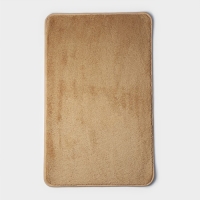 Коврики для ванной и туалета Доляна &laquo;Софт&raquo;, 2 шт: 40&times;50 см, 50&times;80 см, цвет бежевый