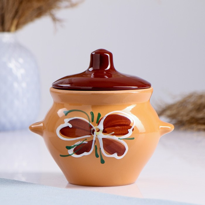 Набор горшков №5 с ручками 4х0,5л, МИКС Набор горшков №5 с ручками 4х0,5л, МИКС