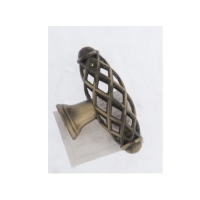 Ручка кнопка ТУНДРА PK039AB, цвет бронза