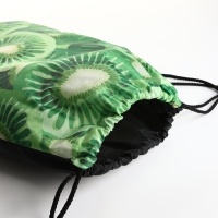 Мешок для обуви на шнурке, цвет зелёный