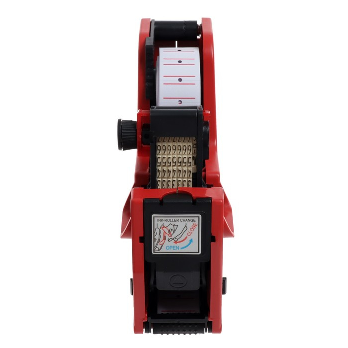 Этикет-пистолет однострочный (цифры, знаки), 8 символов, 21 х 12 мм, для прямоугольных этикеток, deVENTE, красный Этикет-пистолет однострочный (цифры, знаки), 8 символов, 21 х 12 мм, для прямоугольных этикеток, deVENTE, красный