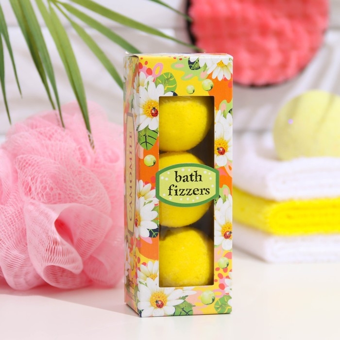 Набор бомбочек для ванн Spa by Lara ромашка, 120 г Набор бомбочек для ванн Spa by Lara ромашка, 120 г