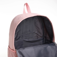 Рюкзак школьный из текстиля, 4 кармана, цвет розовый Рюкзак школьный из текстиля, 4 кармана, цвет розовый