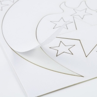 Наклейки интерьерные "Луна и звезды", детские, декор на стену, панно, 42 эл