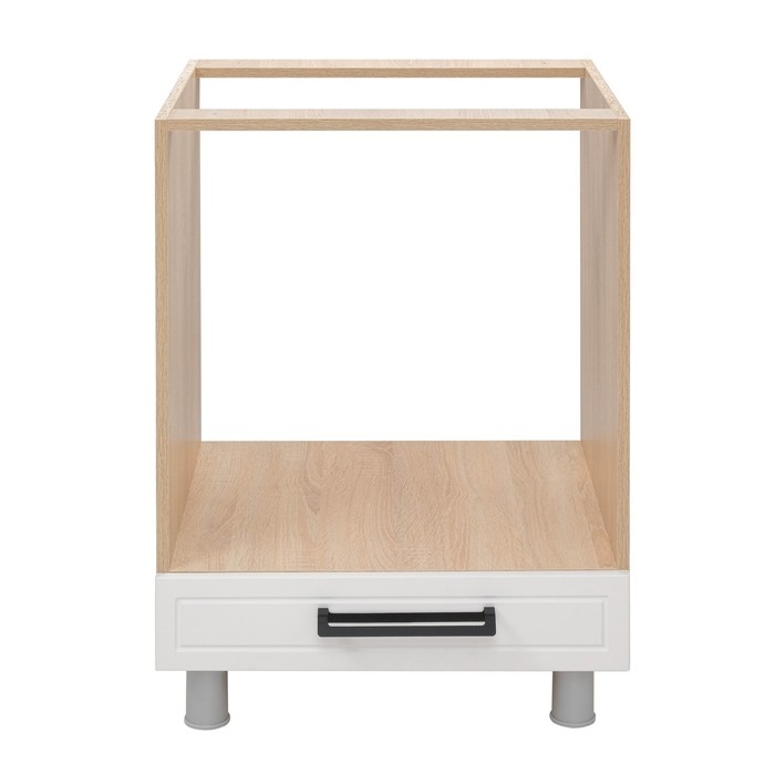 Шкаф наполный духовой Квадро, 600х526х826, Дуб сонома/Нубук Милк