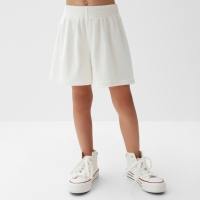 Костюм детский (футболка, шорты) KAFTAN Plushy р.36 (134-140), белый Костюм детский (футболка, шорты) KAFTAN Plushy р.36 (134-140), белый