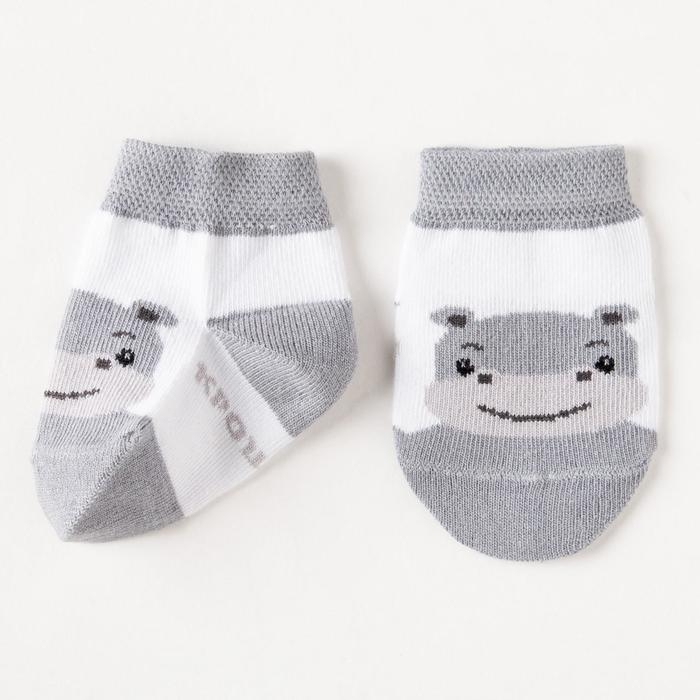 Набор носков Крошка Я &laquo;Бегемот&raquo;, 2 пары, 12-14