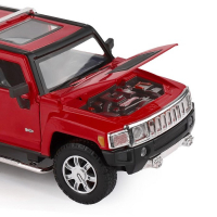 Машина металлическая Hummer H3 1:24 открываются двери, капот, свободный ход колёс, световые и звуковые эффекты Машина металлическая Hummer H3 1:24 открываются двери, капот, свободный ход колёс, световые и звуковые эффекты