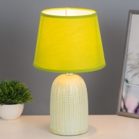 Настольная лампа "Илария" Е14 40Вт зеленый 20х20х33 см RISALUX