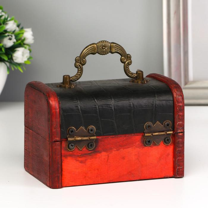 Шкатулка дерево "Рептилия" 12х8х8 см