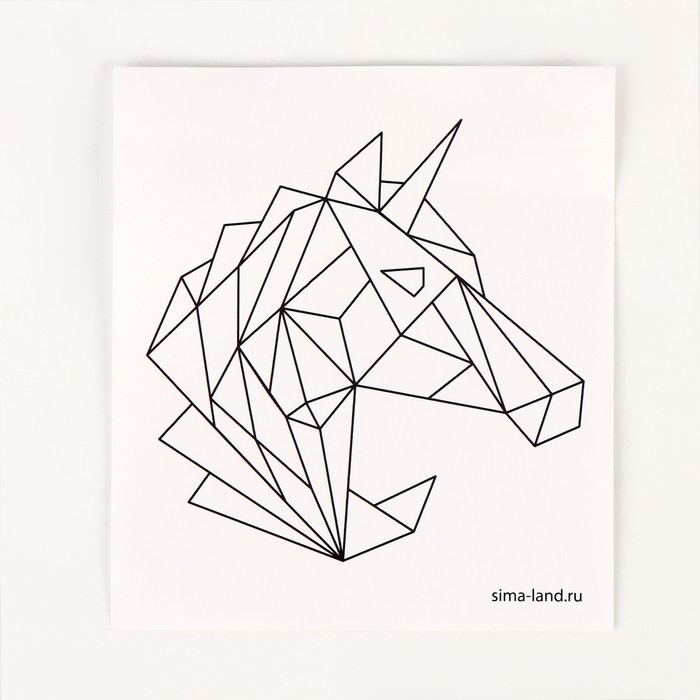 Набор для декора кружки полимерной глиной. Лепка на кружке &laquo;Полигональный единорог&raquo;