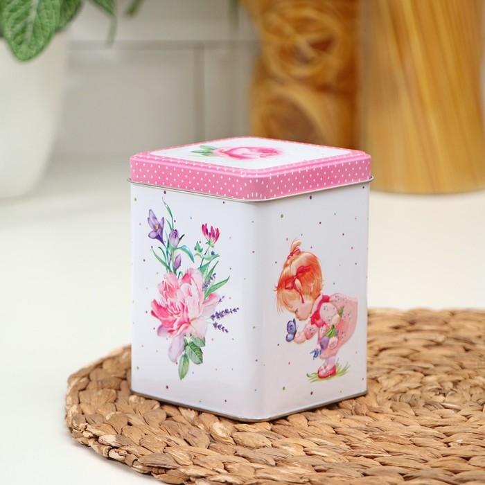 Банка с крышкой для сыпучих продуктов &laquo;Прованс Весна&raquo;, 860 мл