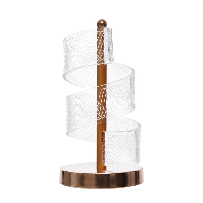 Настольная лампа "Спираль" LED 5Вт золото 11х11х25 см RISALUX