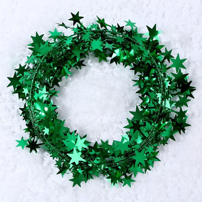 Новый год! Проволока для поделок и декора &laquo;Звёздочка&raquo; длина &mdash; 5 метров, цвет зелёный