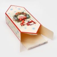 Новый год. Подарочная коробка - конфета новогодняя складная &laquo;Зверята&raquo;, 18 х 28 х 10 см.