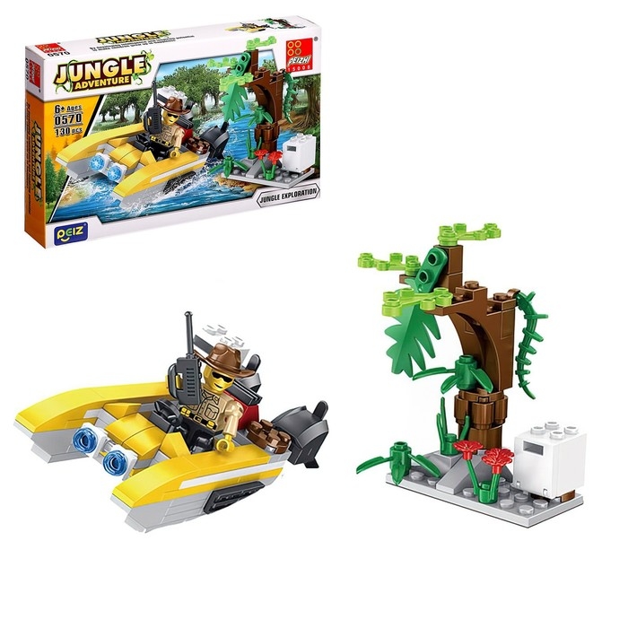 Конструктор Джунгли &laquo;Катер&raquo;, 130 деталей