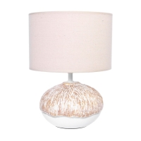 Настольная лампа "Камелия" Е27 40Вт бело-бежевый 27,5х27,5х39,5 см RISALUX