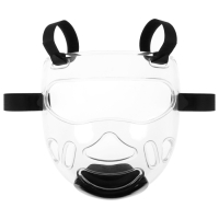 Маска защитная для Тхэквондо FIGHT EMPIRE, на липучках, размер S, прозрачная