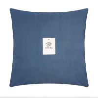 Наволочка декоративная "Этель" рогожка 45*45 см синий, 100% п/э