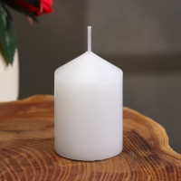 Свеча интерьерная "Столбик", белая, 4х6 см