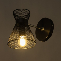 Бра 662413/1 40Вт E14  черный 18х12х18 см