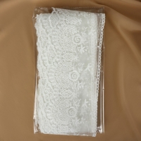 Кружево на сетке, 125 мм &times; 11 &plusmn; 1 м, цвет айвори