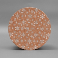 Коробка подарочная круглая &laquo;Любви и тепла&raquo;, 17.5 х 20 см, Новый год