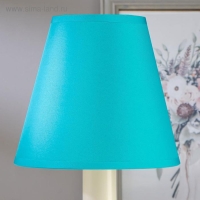 Лампа настольная 92204 1хЕ14 15Вт жемчуг/бирюзовый d=18 см, h=28,5 см RISALUX