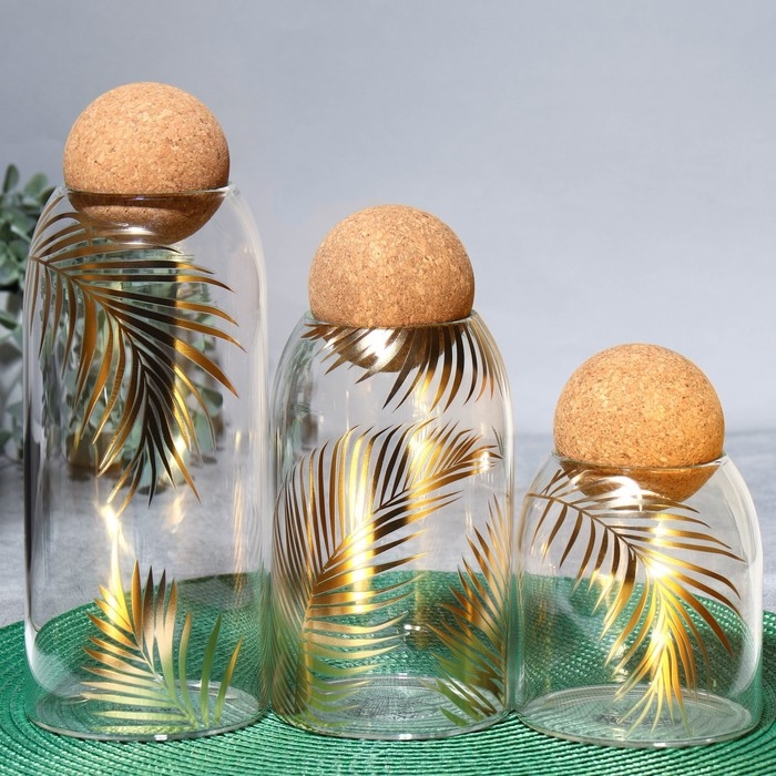 Банка для хранения сыпучих продуктов и круп &laquo;Тропики&raquo;, 500 мл