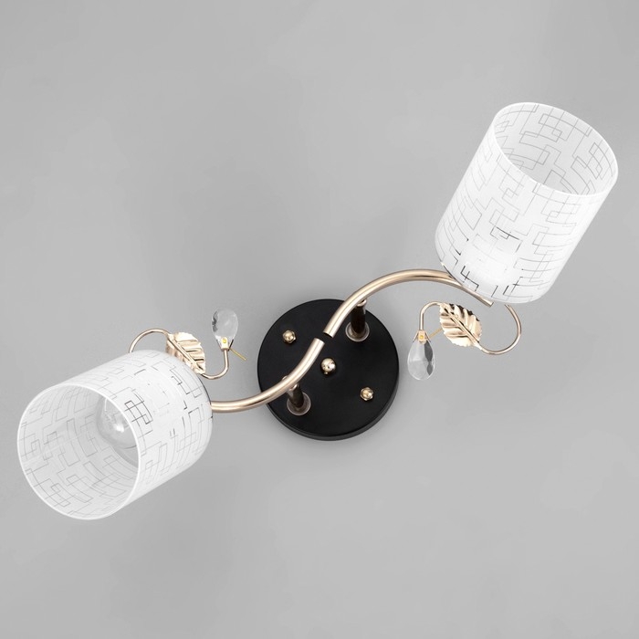 Люстра 1188/2 E27 40Вт золото-черный 48х15х24 см Люстра 1188/2 E27 40Вт золото-черный 48х15х24 см