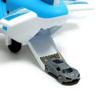 Самолёт - парковка «Авиабаза», с 4 машинками и вертолётом Самолёт - парковка «Авиабаза», с 4 машинками и вертолётом