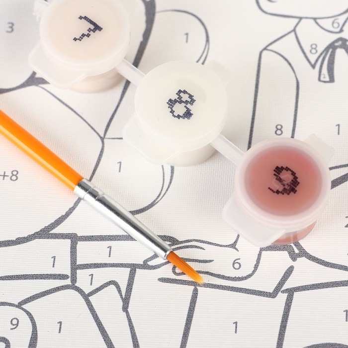 Картина по номерам для детей, 20х30 см, Малыш и Карлсон Картина по номерам для детей, 20х30 см, Малыш и Карлсон