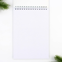 Блокнот новогодний А5, 40 листов на гребне, мягкая обложка &laquo;Енотик зимний  Блокнот новогоднийик&raquo;