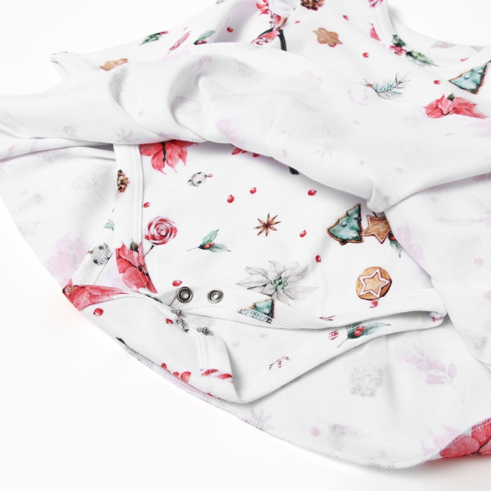 Боди-платье детское MINAKU "Winter", цвет белый, рост 80-86 см