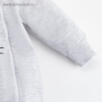 Комбинезон Крошка Я "Зайчик", серый, рост 62-68 см Комбинезон Крошка Я "Зайчик", серый, рост 62-68 см