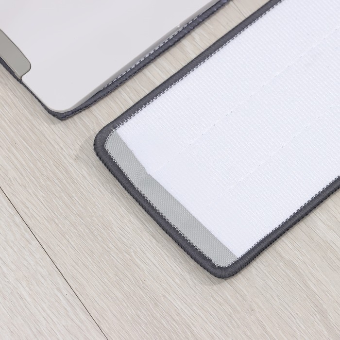 Швабра с отжимом и ведро Raccoon: ведро с отсеками, швабра плоская, 2 кармана, 32&times;12&times;142 см, дополнительная насадка из микрофибры