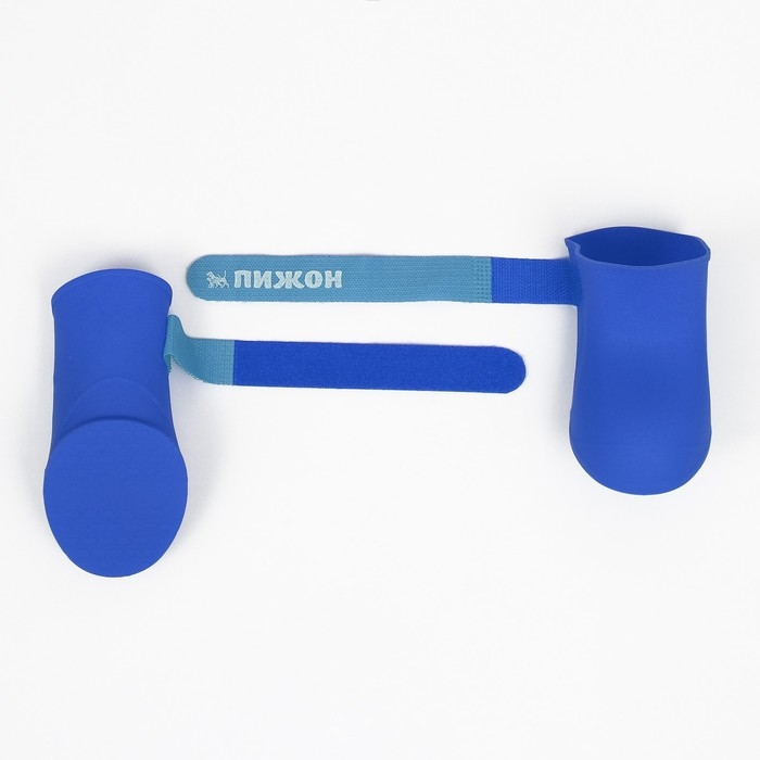 Сапоги резиновые Пижон, набор 4 шт., р-р S (подошва 4 Х 3 см), синие Сапоги резиновые Пижон, набор 4 шт., р-р S (подошва 4 Х 3 см), синие