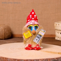 Оберег &laquo;Домовой с долларами&raquo;, будьте здоровы, 10 см, микс