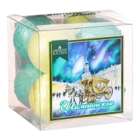Новый год. Новогодний подарочный набор косметики Snow balls "шампанское" бомбочки для ванн, 160