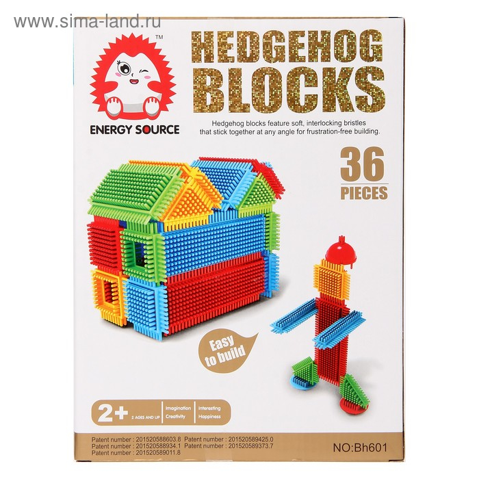 Конструктор игольчатый BRISTLES &laquo;Домик&raquo;, 36 деталей