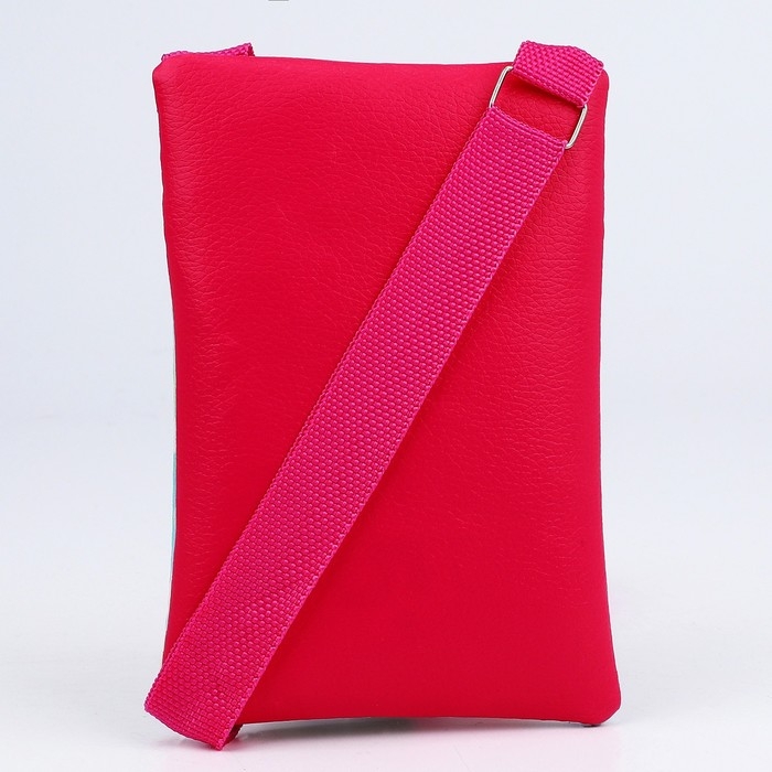 Сумка детская для девочки на молнии, длинный ремень, цвет зелёный/красный Сумка детская для девочки на молнии, длинный ремень, цвет зелёный/красный