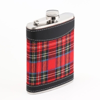 Фляжка для алкоголя "Клетка", нержавеющая сталь, подарочная, армейская, 240 мл, 8 oz Фляжка для алкоголя "Клетка", нержавеющая сталь, подарочная, армейская, 240 мл, 8 oz
