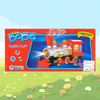 Паровоз &laquo;Классический&raquo; с мыльными пузырями, работает от батареек, свет и звук