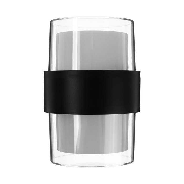 Светильник фасадный «Гранд двойной», FSD-040, 10 Вт, 3000К, IP65, 220 В, пластик, черный Светильник фасадный «Гранд двойной», FSD-040, 10 Вт, 3000К, IP65, 220 В, пластик, черный