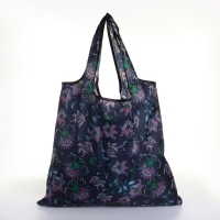 Сумка хозяйственная без застёжки, складная, цвет чёрный Сумка хозяйственная без застёжки, складная, цвет чёрный