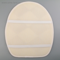 Набор ковриков для ванной и туалета Доляна &laquo;Ромбы&raquo;, 3 шт: 37&times;45, 37&times;45, 45&times;75 см